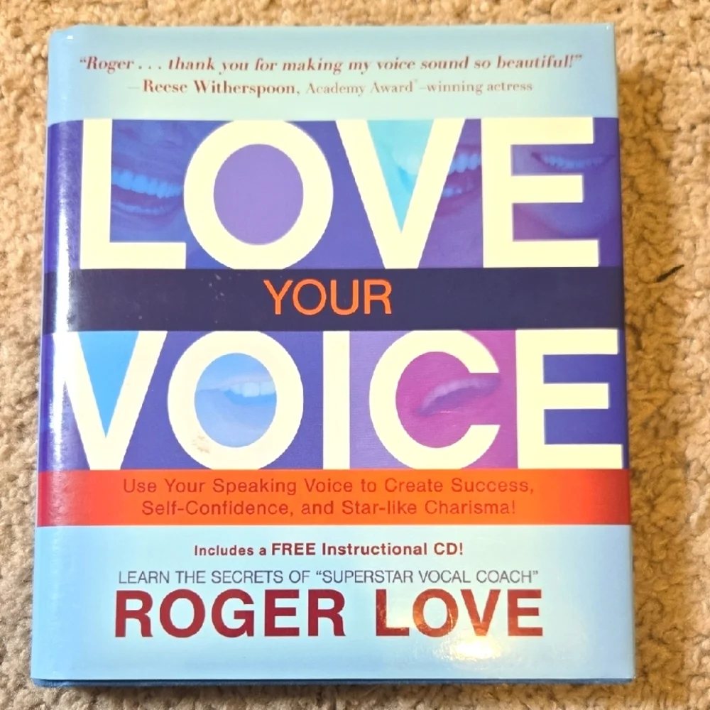 Love Your Voice Roger Love Hardcover + CD Vocal Training Book